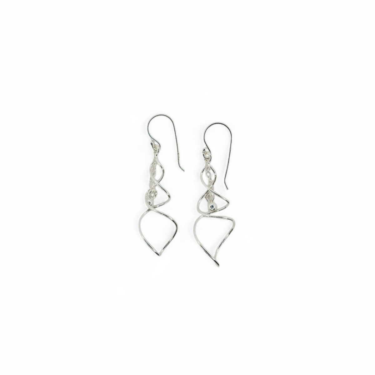 Aros Colgantes de Plata Italiana 925