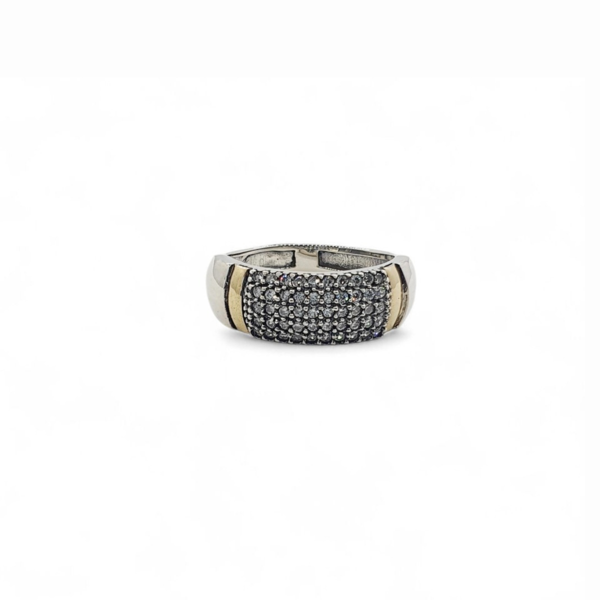 Anillo de Plata con Oro y Circones