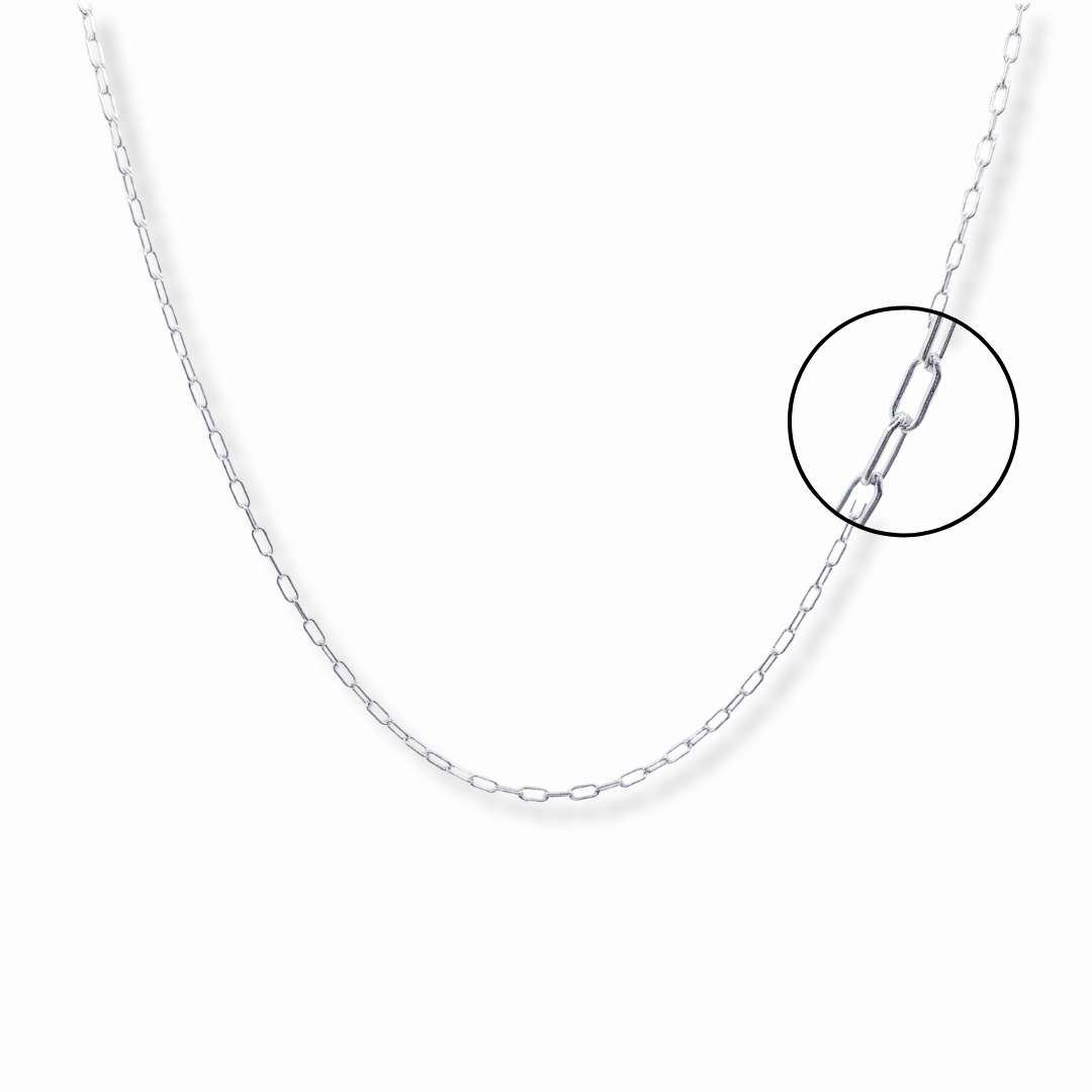 CADENA DE PLATA LIMADA