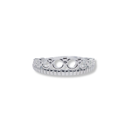 ANILLO CORONA CLÁSICA MINIMALISTA