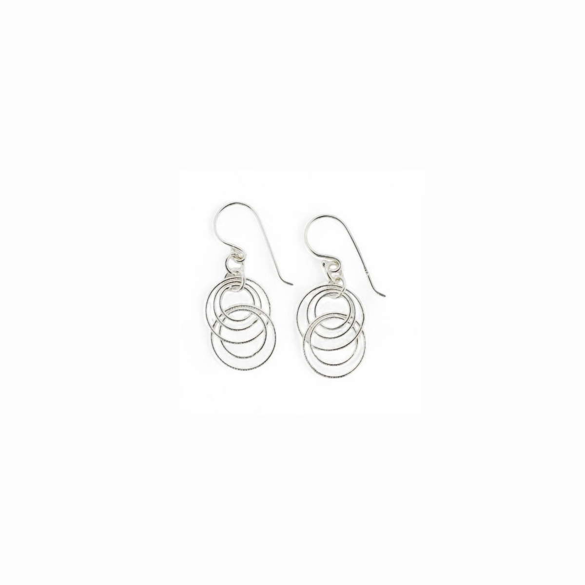 Aros Colgantes de Plata Italiana 925